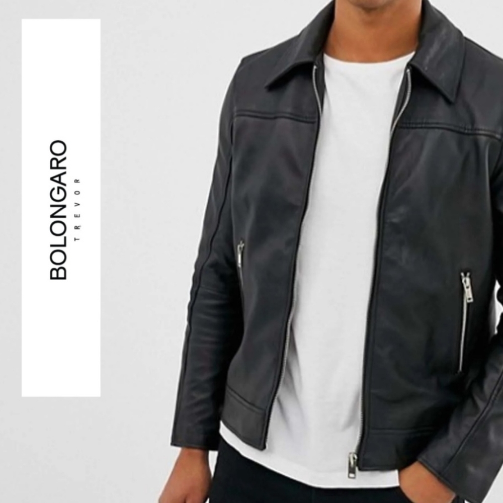 Bolongaro Trevor Artesia Slim Fit Leather Jacket
